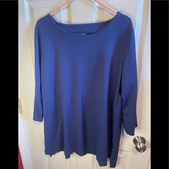 J.Jill blue Ponte tunic sz XL - Picture 2 of 5